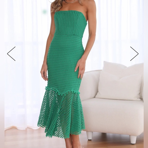 Green Midi Dress - Picture 2 of 4